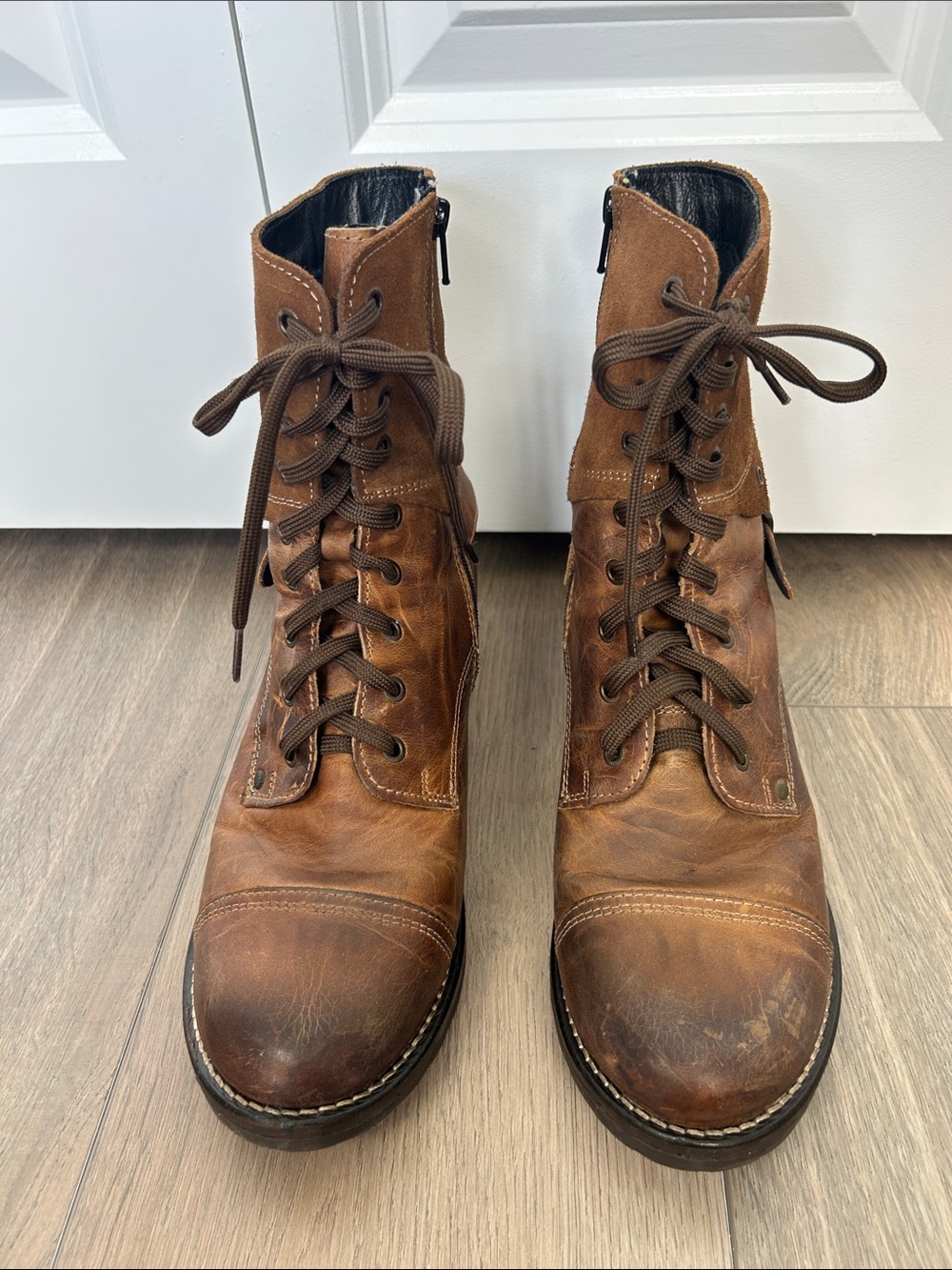 Taos Footwear Women’s Brown Lace-Up Leather Boots Size 41